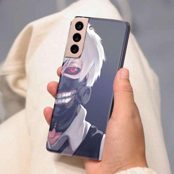 Husa Samsung Galaxy S21 FE model Tokyo Ghoul Ken Kaneki, Silicon, TPU, Viceversa
