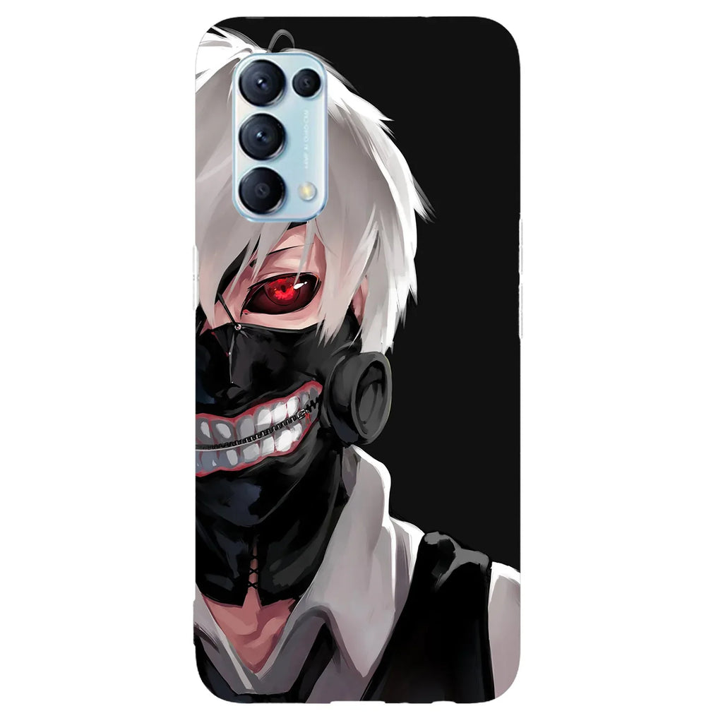 Husa compatibila cu Oppo Reno 6 Pro 5G model Tokyo Ghoul Ken Kaneki, Silicon, TPU, Viceversa - Viceversa