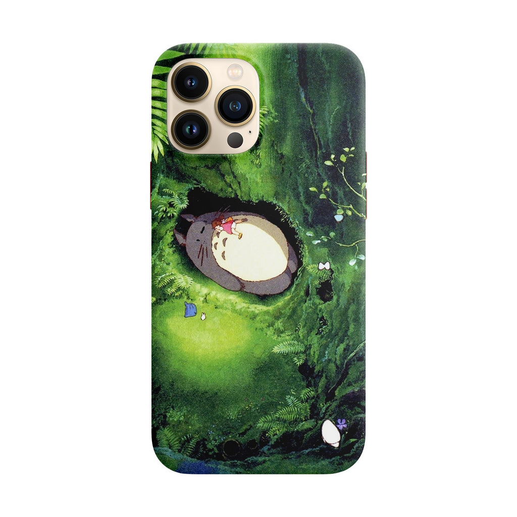 Husa compatibila cu Apple iPhone 12 Mini model Totoro Nap, Silicon, TPU, Viceversa