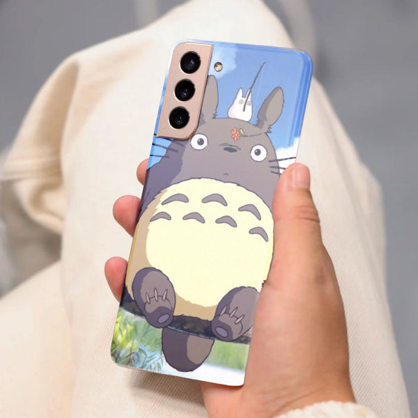 Husa compatibila cu Samsung Galaxy S21 FE model Totoro fishing, Silicon, TPU, Viceversa