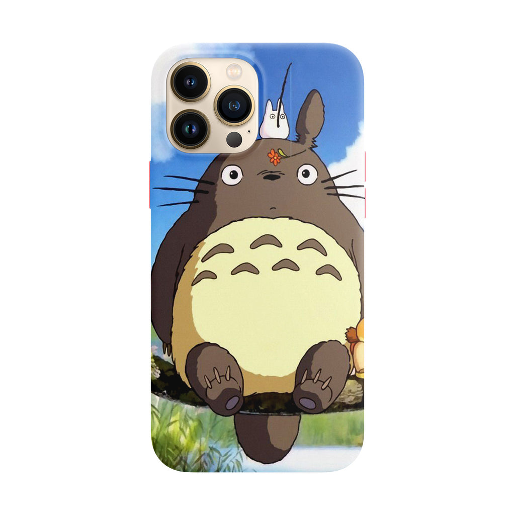 Husa compatibila cu Apple iPhone 13 model Totoro fishing, Silicon, TPU, Viceversa