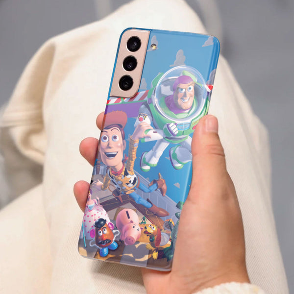 Husa compatibila cu Samsung Galaxy S21 FE model Toy Story, Silicon, TPU, Viceversa