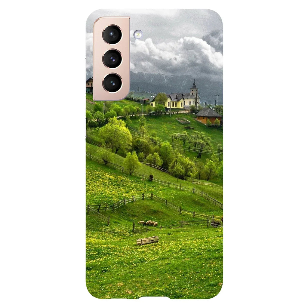 Husa compatibila cu Samsung Galaxy S21 Plus model Transylvania village, Silicon, TPU, Viceversa - Viceversa