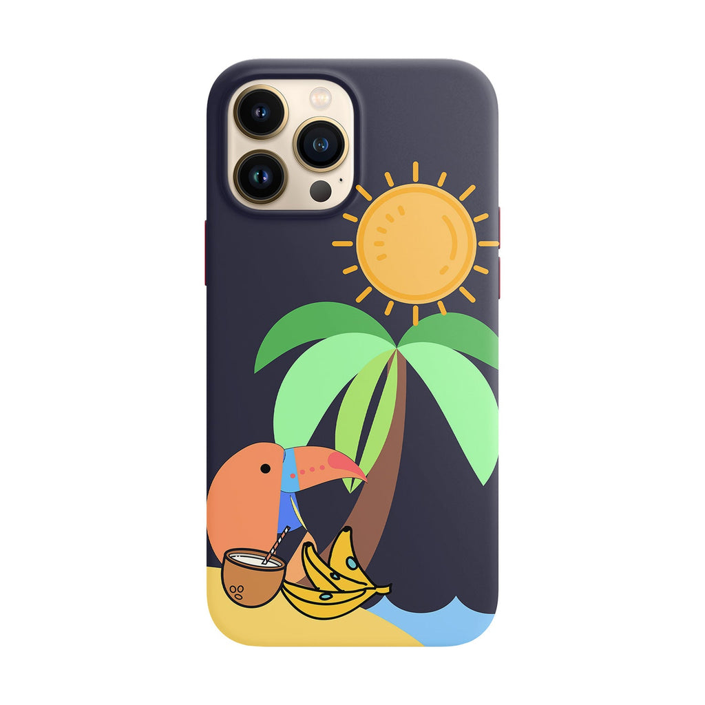 Husa compatibila cu Apple iPhone 12 Mini model Tropical Life, Silicon, TPU, Viceversa