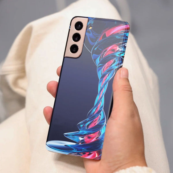 Husa compatibila cu Samsung Galaxy S21 FE model Twisted glass, Silicon, TPU, Viceversa
