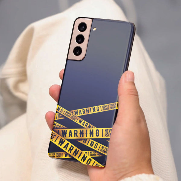 Husa compatibila cu Samsung Galaxy S21 FE model Warning, Silicon, TPU, Viceversa