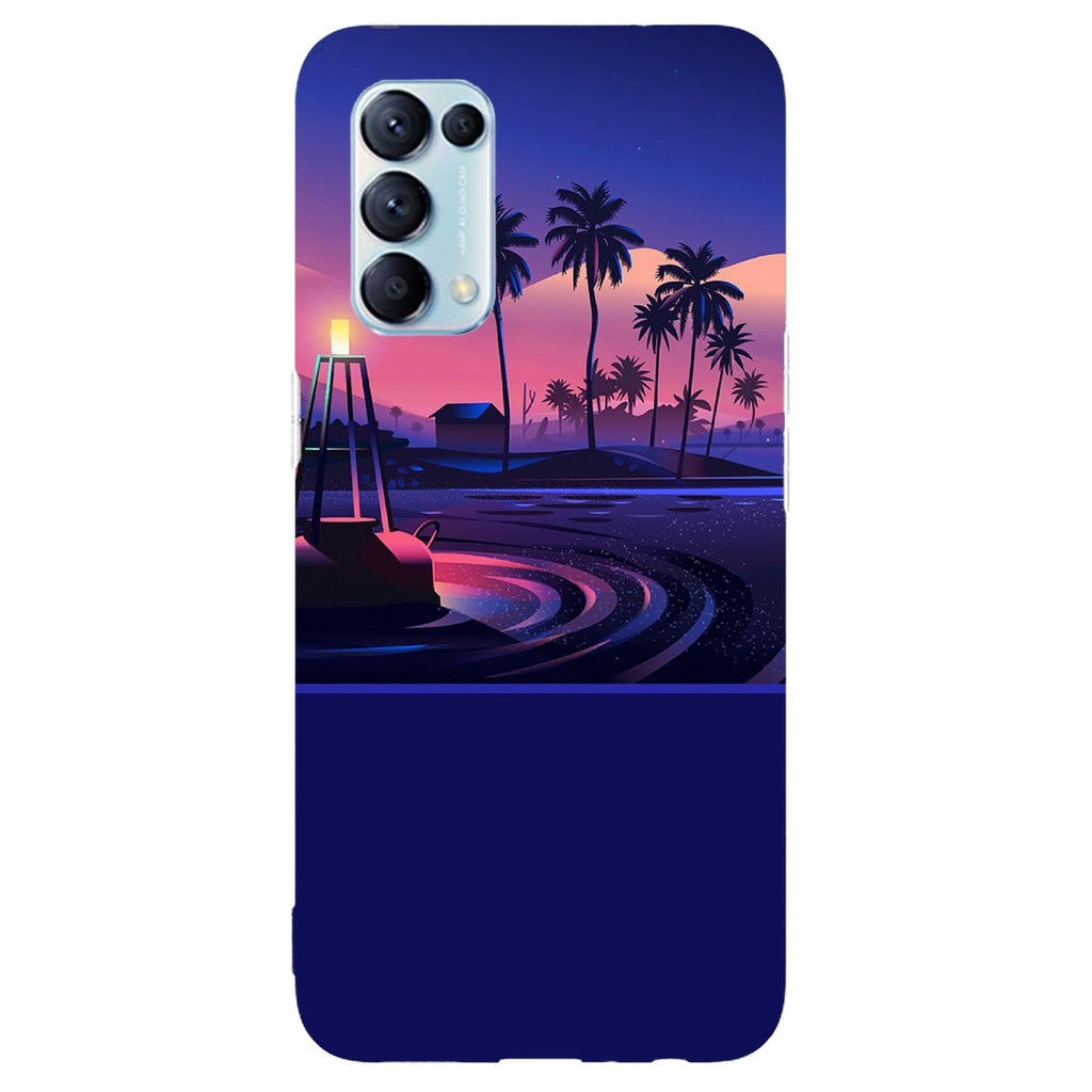 Husa compatibila cu Oppo Reno 5 4G model Water lights, Silicon, TPU, Viceversa