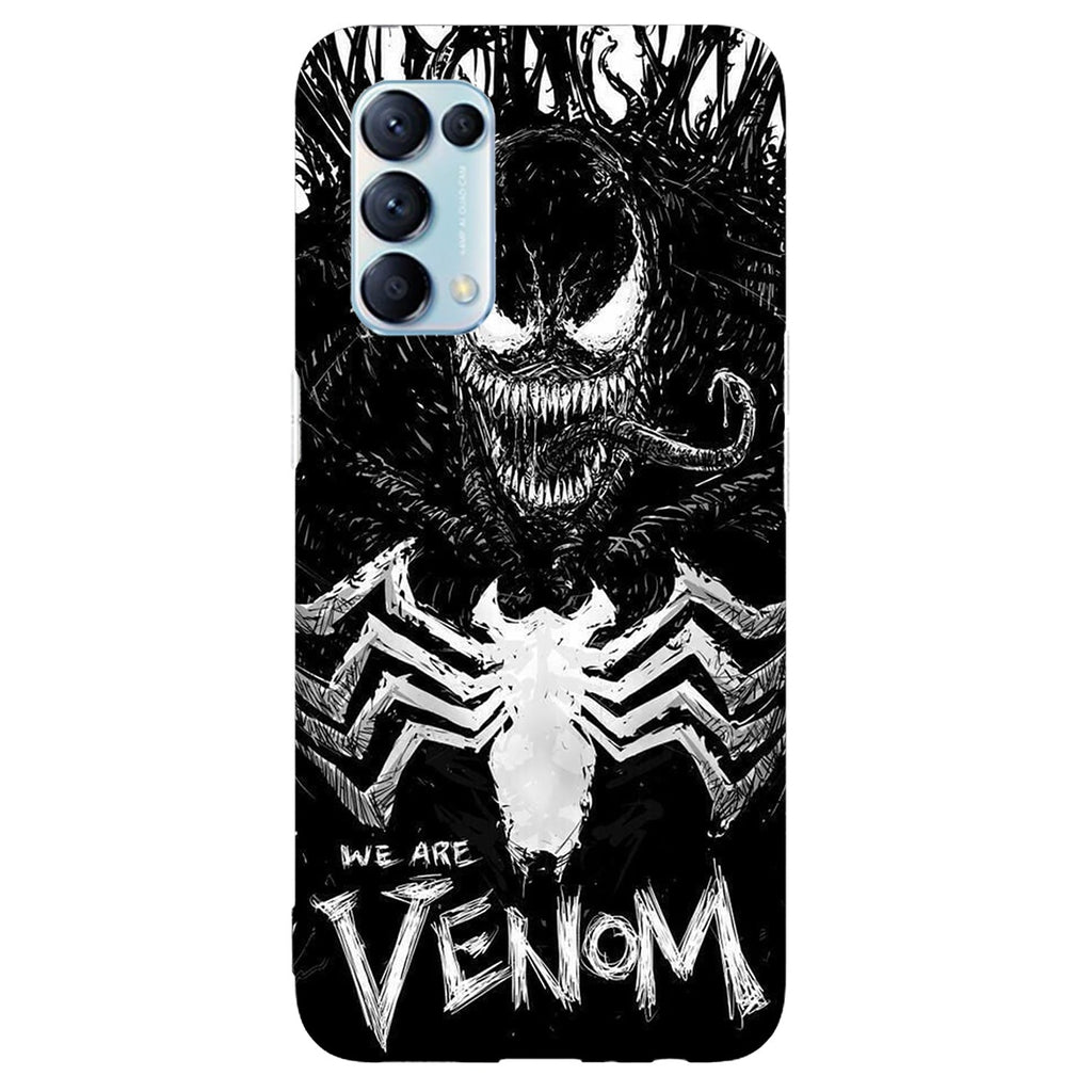 Husa compatibila cu Oppo Reno 5 4G model We are venom, Silicon, TPU, Viceversa