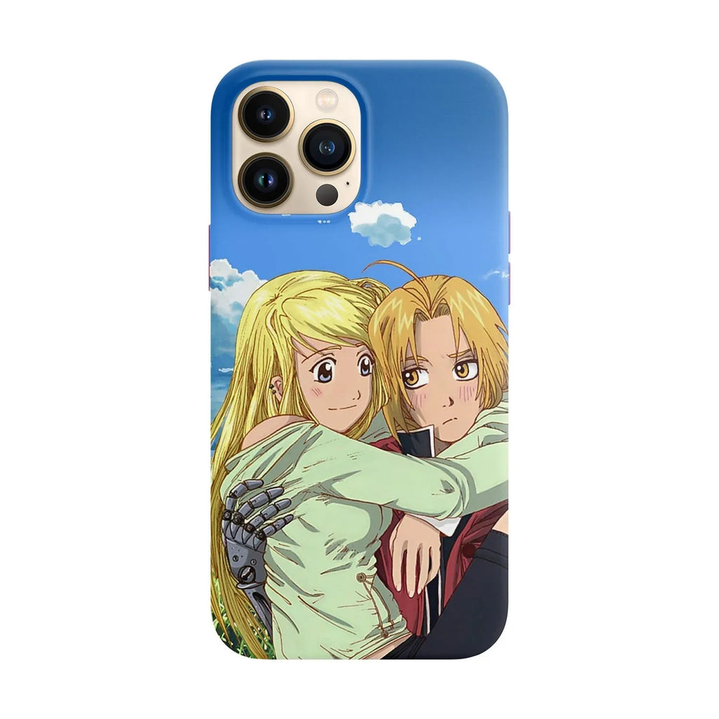 Husa compatibila cu Apple iPhone 11 Pro Max model Winry and Edward Full Metal Achemist, Silicon, TPU, Viceversa - Viceversa