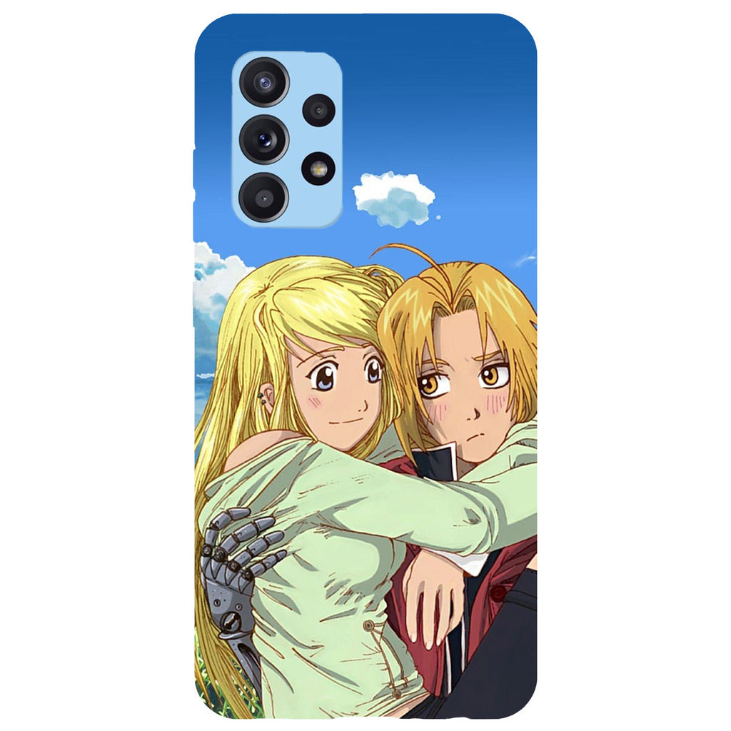 Husa compatibila cu Samsung Galaxy A53 5G model Winry and Edward Full Metal Achemist, Silicon, TPU, Viceversa