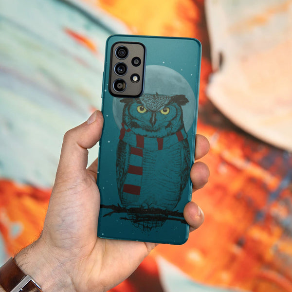 Husa Samsung Galaxy Galaxy A72 model Winter Owl, Silicon, TPU, Viceversa