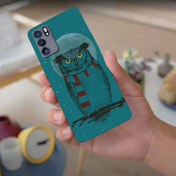 Husa compatibila cu Oppo A12 4G model Winter Owl, Silicon, TPU, Viceversa - Viceversa