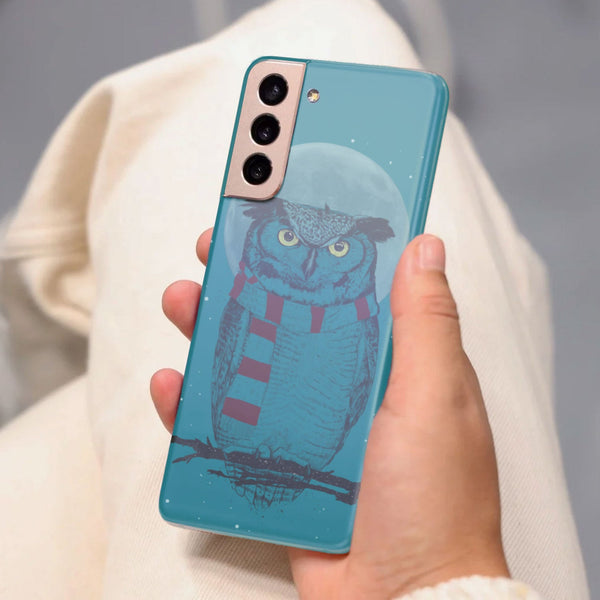 Husa Samsung Galaxy S21 FE model Winter Owl, Silicon, TPU, Viceversa