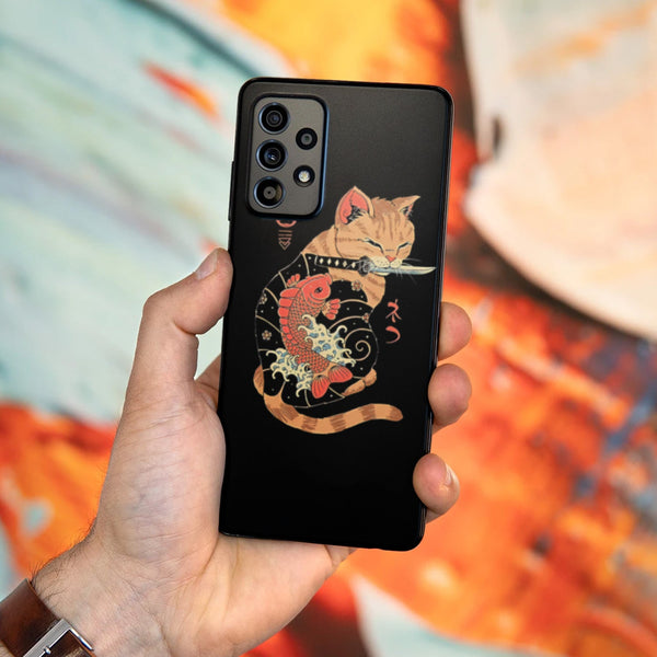 Husa Samsung Galaxy Galaxy A72 model Yakuza cat, Silicon, TPU, Viceversa