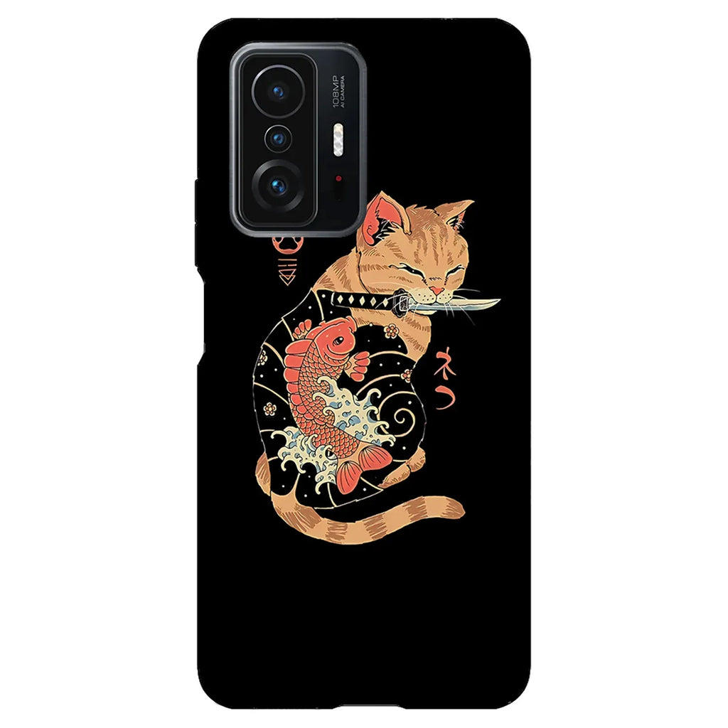 Husa compatibila cu Xiaomi Mi 11T Pro model Yakuza cat, Silicon, TPU, Viceversa - Viceversa