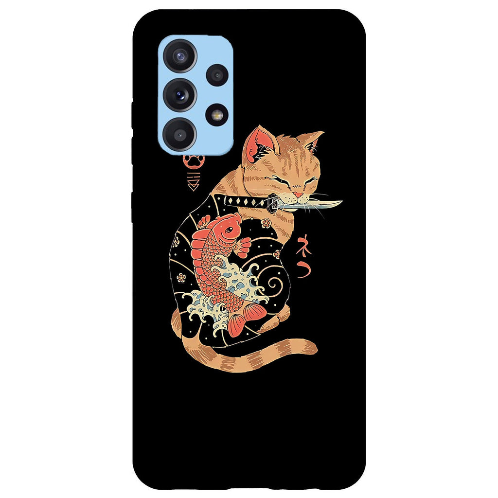 Husa Samsung Galaxy Galaxy A72 model Yakuza cat, Silicon, TPU, Viceversa