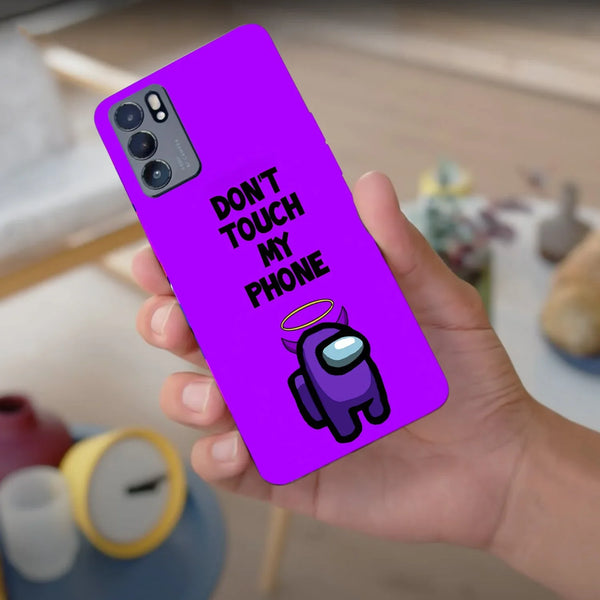 Husa compatibila cu Oppo Find X3 model Among Us Don’t Touch My Phone, Silicon, TPU, Viceversa - Viceversa