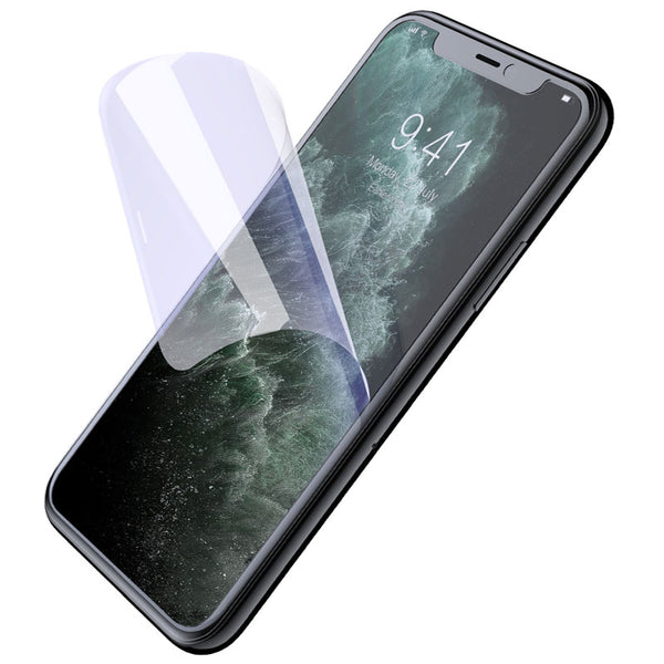 Folie Anti Lumina Albastra Apple iPhone 12 Fata, Premium Hydrogel, Anti Reflexii, Anti Blue Ray Light, Hydrogel Antisoc, Regenerabila, Anti Amprenta