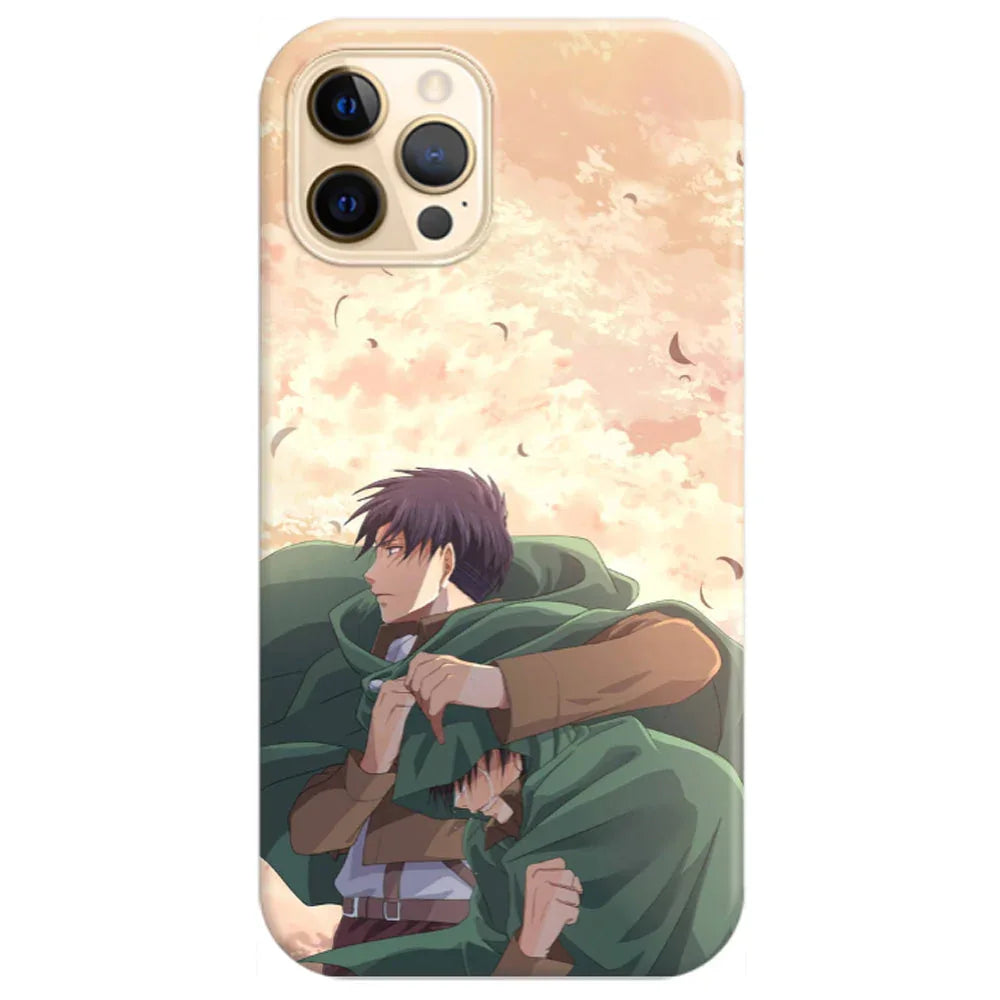 Husa compatibila cu Apple iPhone 14 model Attack on Titan, Silicon, TPU, Viceversa - Viceversa