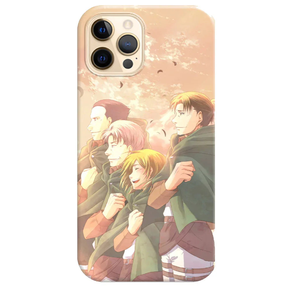 Husa compatibila cu Apple iPhone 14 Plus model Attack on Titan Squad, Silicon, TPU, Viceversa - Viceversa