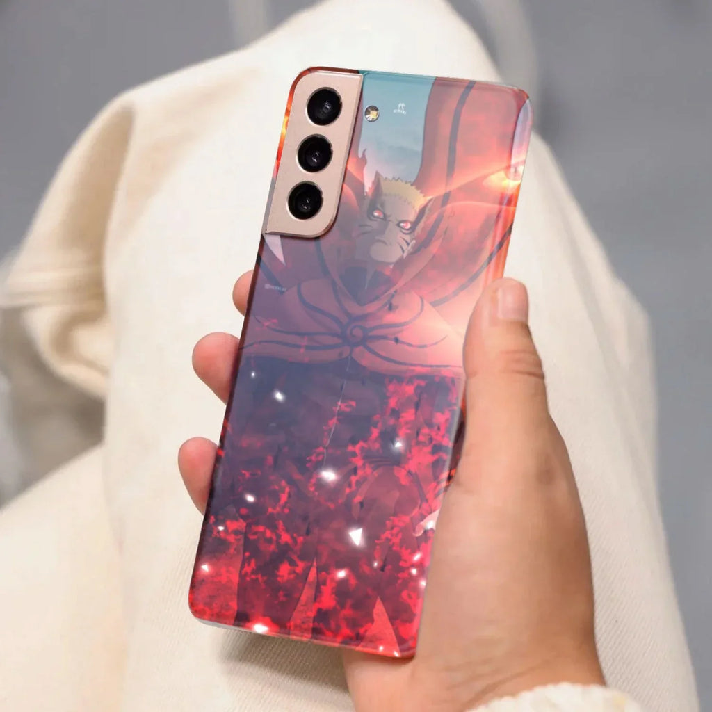 Husa compatibila cu Samsung Galaxy S22 Ultra model Baryon Naruto Uzumaki, Silicon, TPU, Viceversa - Viceversa