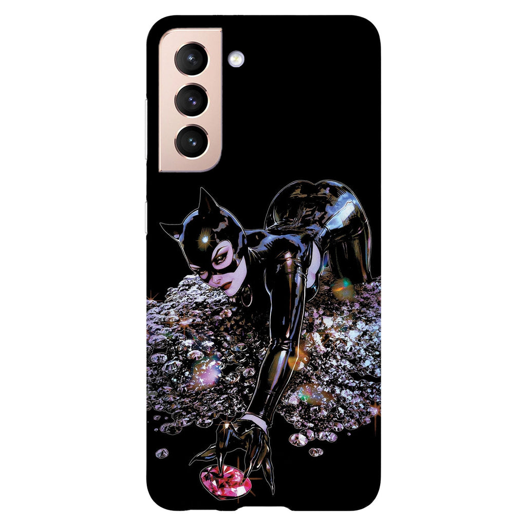 Husa compatibila cu Samsung Galaxy S21 FE model Catwoman, Silicon, TPU, Viceversa