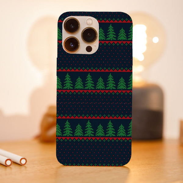 Husa model Knitted Christmas Tree Pattern
