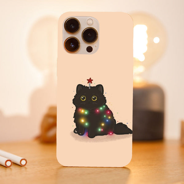 Husa model Christmas Tree Lights Kitty
