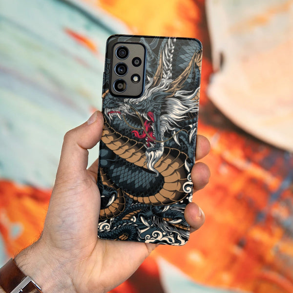 Husa compatibila cu Samsung Galaxy A73 5G model Dragon, Silicon, TPU, Viceversa