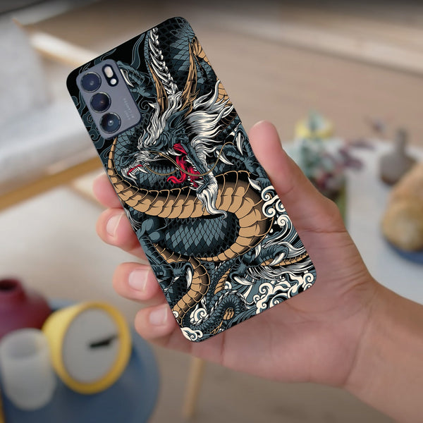 Husa compatibila cu Oppo Reno 5 4G model Dragon, Silicon, TPU, Viceversa