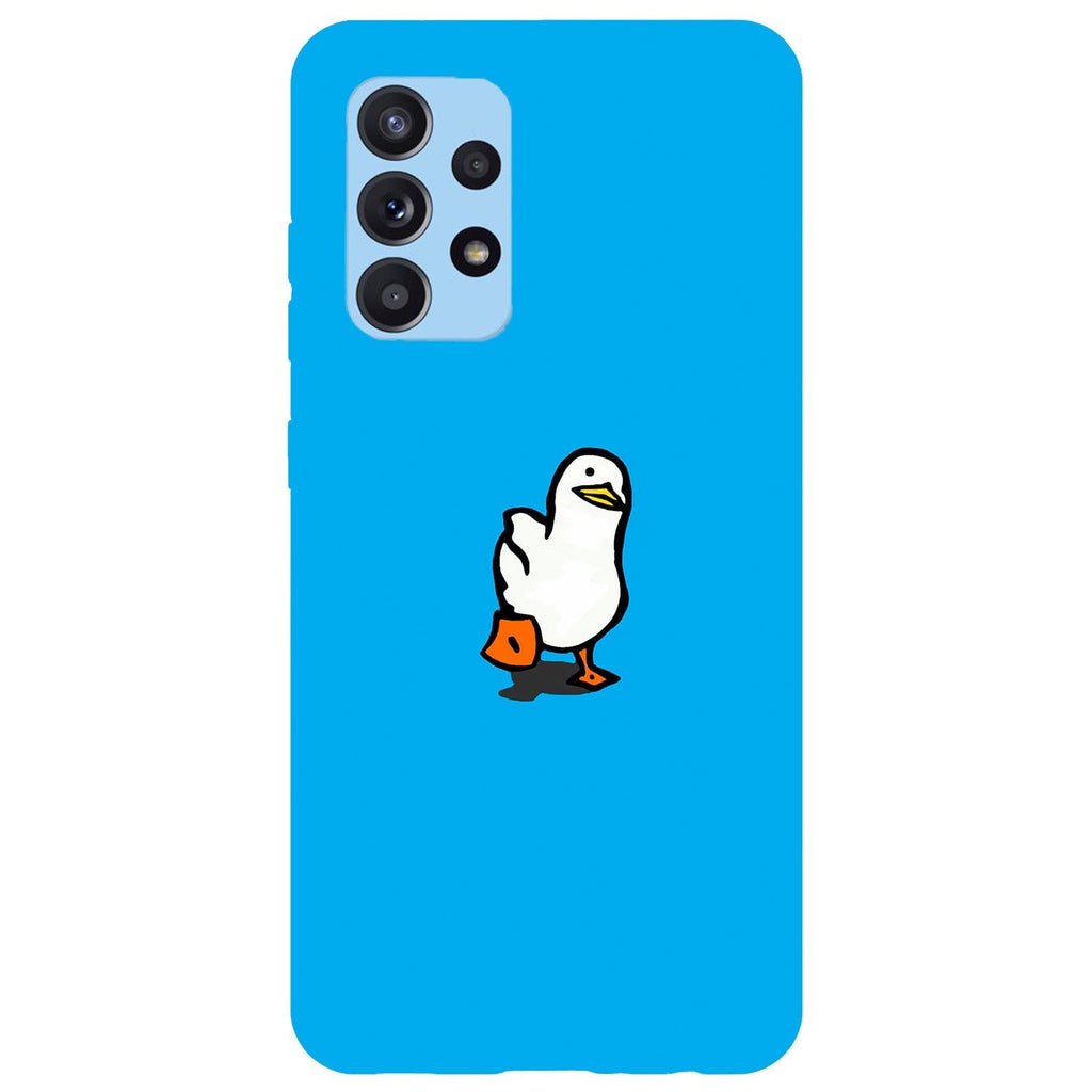 Husa compatibila cu Samsung Galaxy A73 5G model Duckduckgo, Silicon, TPU, Viceversa