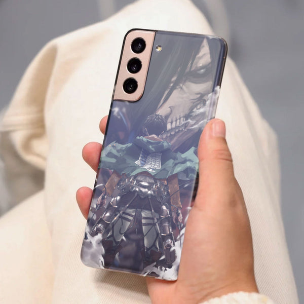 Husa compatibila cu Samsung Galaxy S21 FE model Eren Atack on titan, Silicon, TPU, Viceversa
