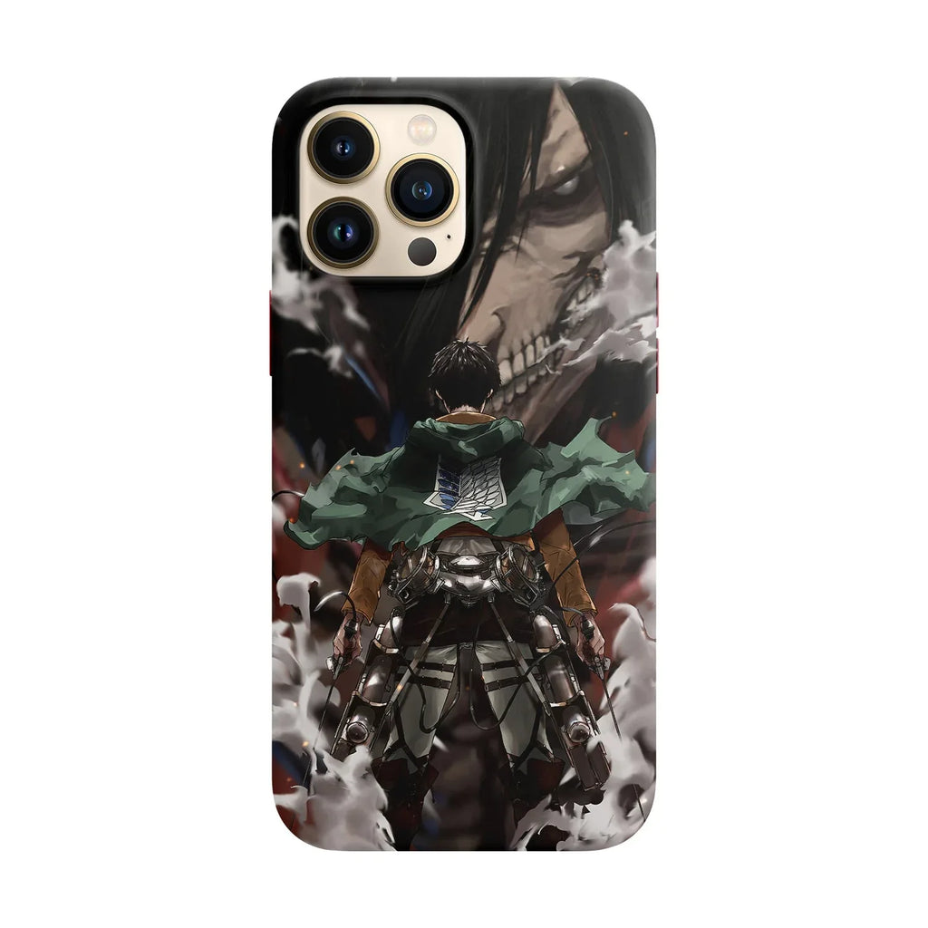 Husa compatibila cu Apple iPhone 14 Pro model Eren Atack on titan, Silicon, TPU, Viceversa - Viceversa