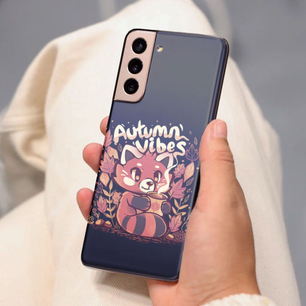 Husa compatibila cu Samsung Galaxy S21 FE model Fall vibes, Silicon, TPU, Viceversa