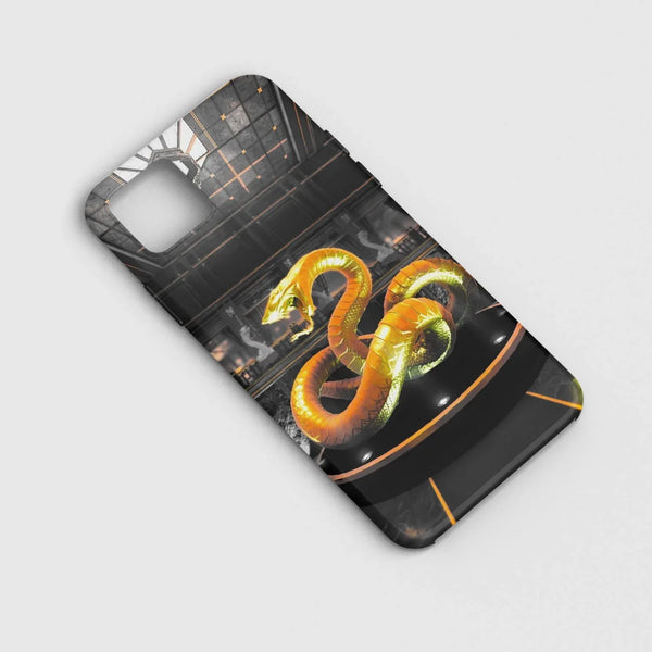 Husa compatibila cu Apple iPhone 11 Pro model Golden snake, Silicon, TPU, Viceversa - Viceversa