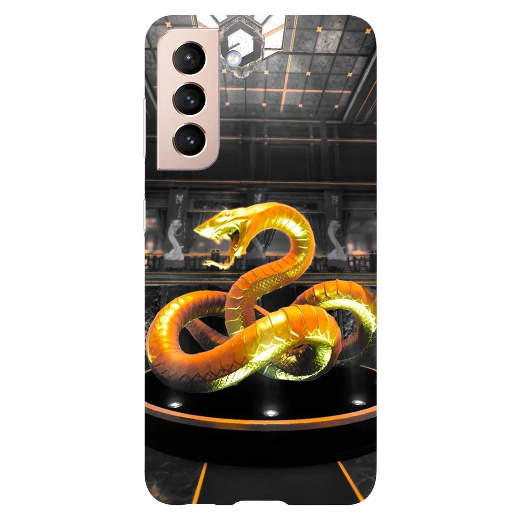 Husa compatibila cu Samsung Galaxy S21 model Gold Mandala, Silicon, TPU, Viceversa - Viceversa