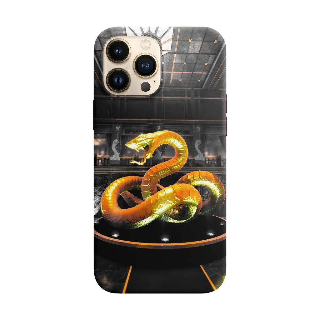 Husa compatibila cu Apple iPhone 12 Pro Max model Golden snake, Silicon, TPU, Viceversa - Viceversa