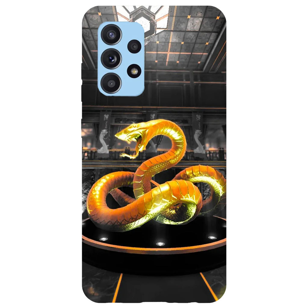Husa compatibila cu Samsung Galaxy A53 5G model Golden snake, Silicon, TPU, Viceversa - Viceversa
