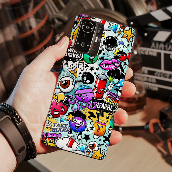 Husa compatibila cu Xiaomi Mi 11 Lite model Graffity, Silicon, TPU, Viceversa