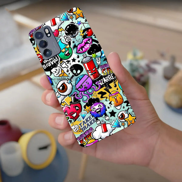Husa compatibila cu Oppo Find X3 model Graffity, Silicon, TPU, Viceversa - Viceversa
