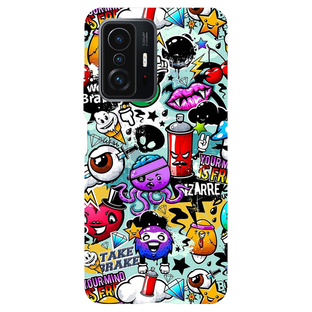 Husa compatibila cu Xiaomi Mi 11 Lite model Graffity, Silicon, TPU, Viceversa