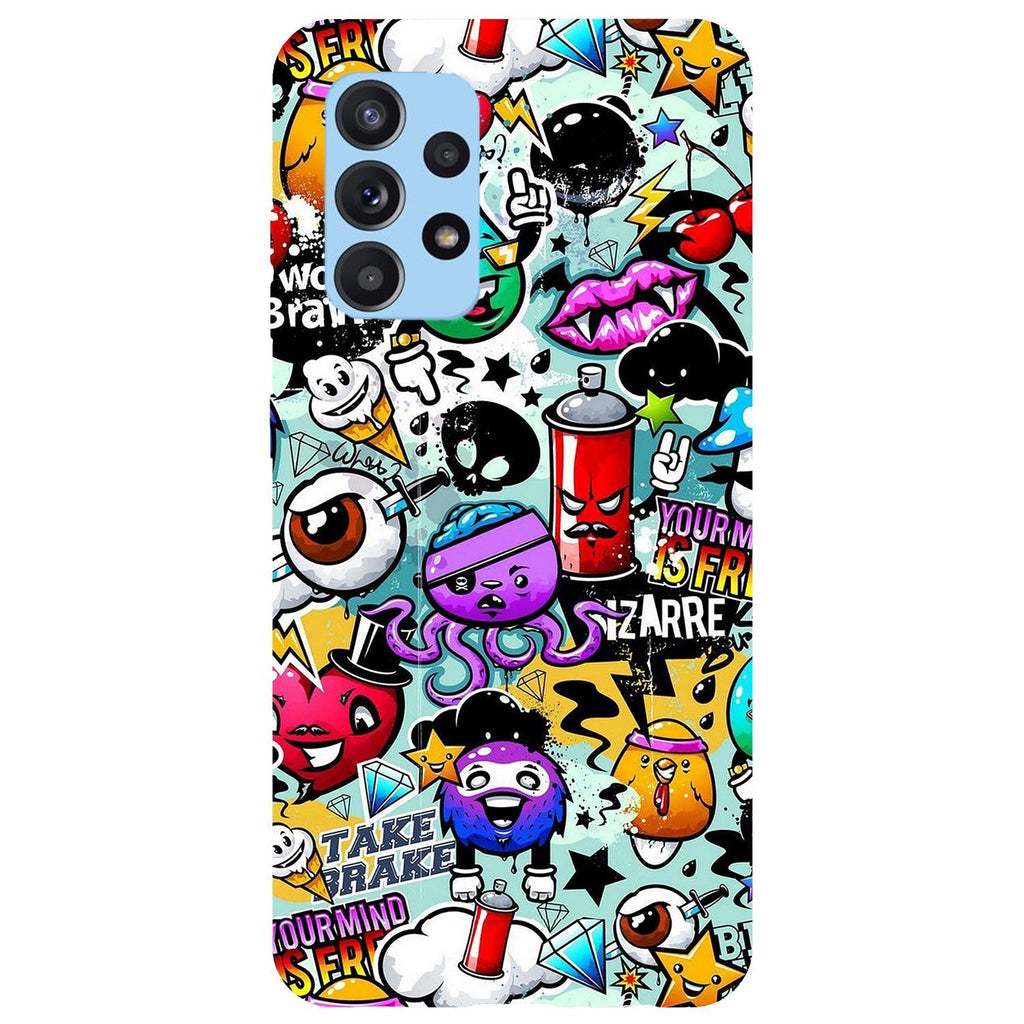 Husa compatibila cu Samsung Galaxy A73 5G model Graffity, Silicon, TPU, Viceversa