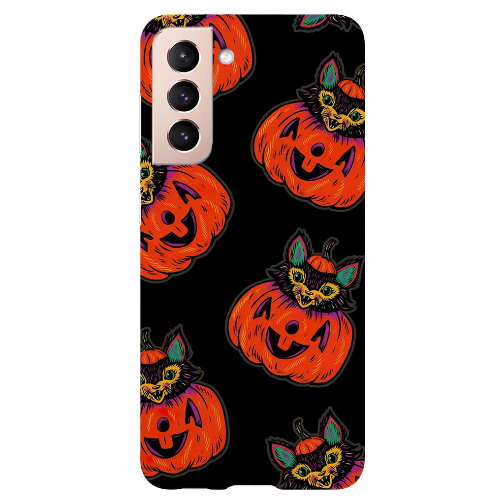 Husa compatibila cu Samsung Galaxy S21 FE model Happy hallowen, Silicon, TPU, Viceversa
