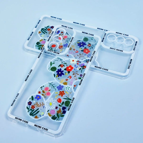 Husa compatibila cu Samsung Galaxy A33 5G model Flower Bear, Silicon, TPU, Viceversa - Viceversa