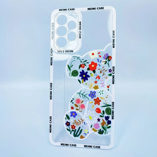 Husa compatibila cu Samsung Galaxy A53 5G model Flower Bear, Silicon, TPU, Viceversa - Viceversa