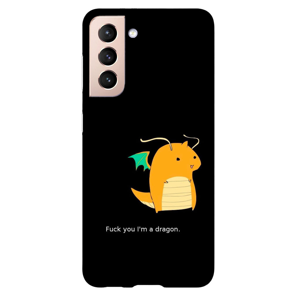 Husa compatibila cu Samsung Galaxy S21 FE model I am a dragon, Silicon, TPU, Viceversa