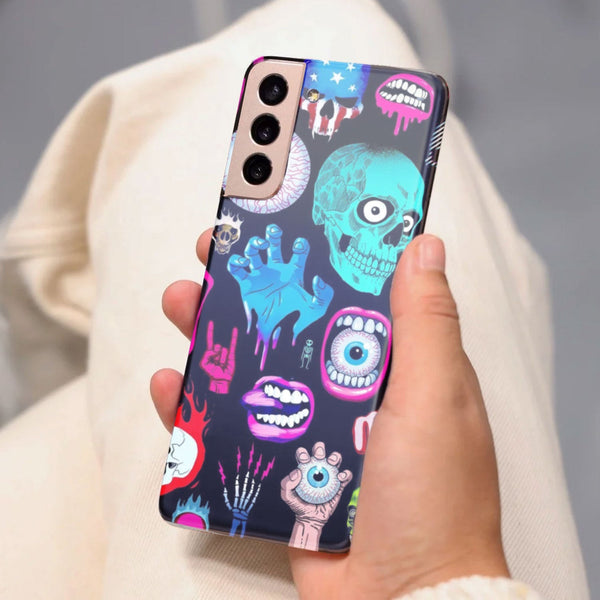 Husa compatibila cu Samsung Galaxy S21 FE model I got eyes on you, Silicon, TPU, Viceversa