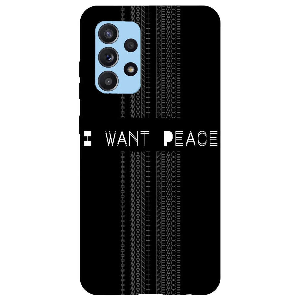 Husa compatibila cu Samsung Galaxy A53 5G model I want peace, Silicon, TPU, Viceversa - Viceversa
