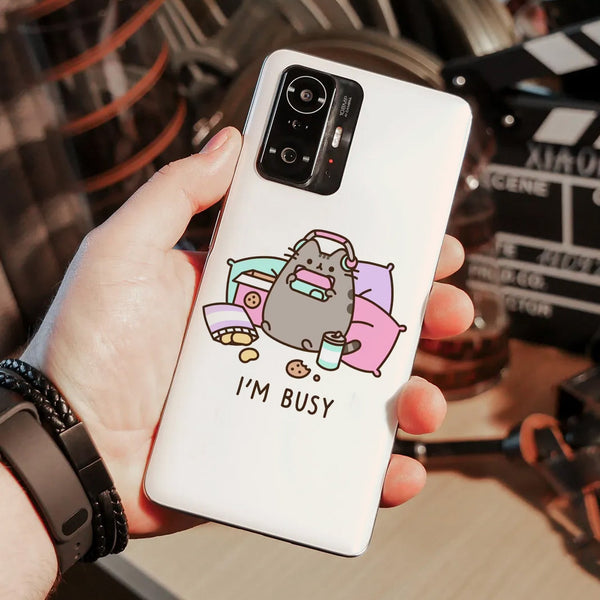 Husa compatibila cu Xiaomi Mi 11 Lite model Im Busy, Silicon, TPU, Viceversa