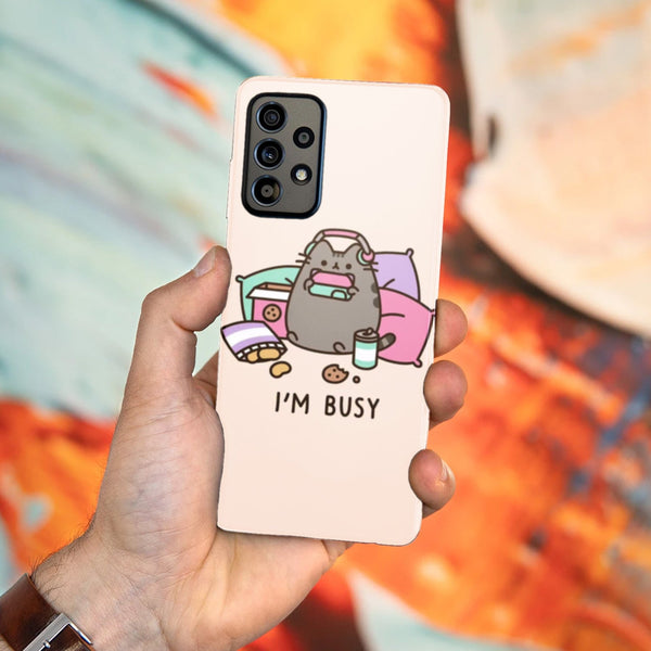 Husa Samsung Galaxy Galaxy A72 model Im Busy, Silicon, TPU, Viceversa